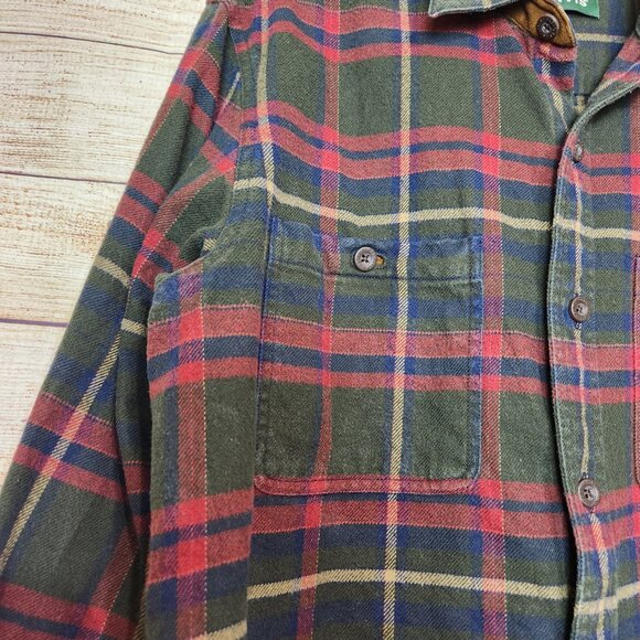 Orvis Perfect Flannel Shirt Long Sleeve Button Down Plaid Pockets Men's Medium - Picture 7 of 16